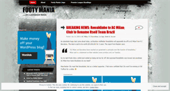 Desktop Screenshot of footymania.wordpress.com