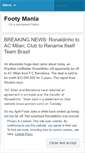 Mobile Screenshot of footymania.wordpress.com