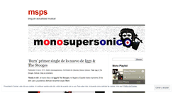 Desktop Screenshot of monosupersonico.wordpress.com