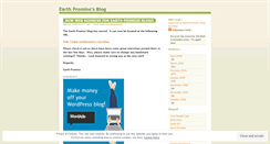 Desktop Screenshot of earthpromise.wordpress.com
