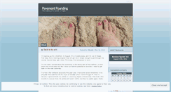 Desktop Screenshot of pavementpounding.wordpress.com