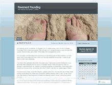 Tablet Screenshot of pavementpounding.wordpress.com