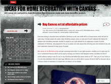 Tablet Screenshot of cavansartprint.wordpress.com