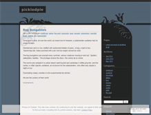 Tablet Screenshot of pickledlittlepie.wordpress.com