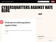 Tablet Screenshot of cybersquatters.wordpress.com
