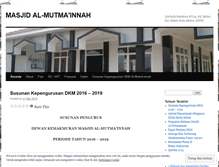 Tablet Screenshot of masjidalmutmainnah.wordpress.com