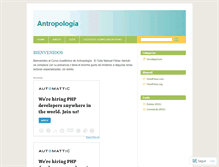 Tablet Screenshot of antropologiaunad.wordpress.com