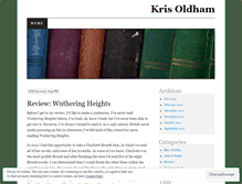 Tablet Screenshot of kristinaoldham.wordpress.com