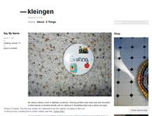 Tablet Screenshot of kleingen.wordpress.com