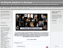 Tablet Screenshot of iamaslashaddict.wordpress.com
