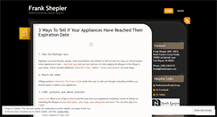 Desktop Screenshot of frankshepler.wordpress.com