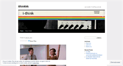 Desktop Screenshot of ithinkkk.wordpress.com