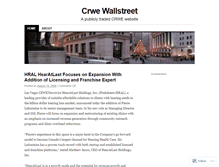 Tablet Screenshot of crwewallstreet.wordpress.com