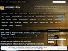 Tablet Screenshot of lazeradio.wordpress.com