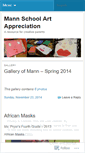 Mobile Screenshot of mannartappreciation.wordpress.com