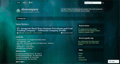 Desktop Screenshot of abrscompany.wordpress.com