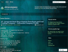 Tablet Screenshot of abrscompany.wordpress.com