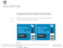 Tablet Screenshot of mallory1306.wordpress.com