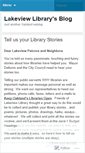 Mobile Screenshot of lakeviewlibrary.wordpress.com