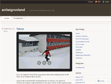 Tablet Screenshot of anitaigronland.wordpress.com