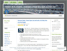 Tablet Screenshot of fridayniteyanks.wordpress.com