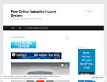Tablet Screenshot of freeonlineautopilotincomesystem.wordpress.com
