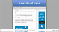 Desktop Screenshot of enoughisenoughva.wordpress.com