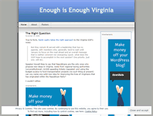 Tablet Screenshot of enoughisenoughva.wordpress.com