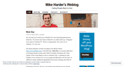Desktop Screenshot of mikeharder.wordpress.com