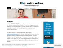 Tablet Screenshot of mikeharder.wordpress.com
