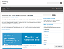 Tablet Screenshot of 4oneday.wordpress.com
