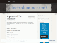 Tablet Screenshot of electroluminescent.wordpress.com