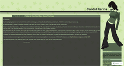Desktop Screenshot of candidkarina.wordpress.com
