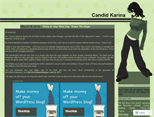 Tablet Screenshot of candidkarina.wordpress.com
