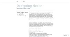 Desktop Screenshot of designinghealth.wordpress.com