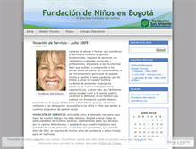 Tablet Screenshot of fundaciondeninosenbogota.wordpress.com