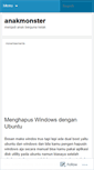 Mobile Screenshot of anakmonster.wordpress.com