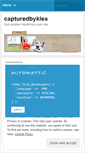 Mobile Screenshot of capturedbyklea.wordpress.com