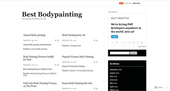 Desktop Screenshot of bestbodypainting.wordpress.com