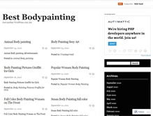 Tablet Screenshot of bestbodypainting.wordpress.com