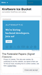 Mobile Screenshot of kraftwareicebucket.wordpress.com