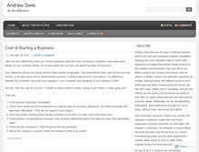 Tablet Screenshot of andrewgwie.wordpress.com