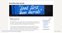 Desktop Screenshot of foodfirstthenmorals.wordpress.com