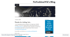 Desktop Screenshot of nzfashionwk.wordpress.com