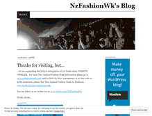 Tablet Screenshot of nzfashionwk.wordpress.com