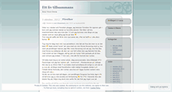 Desktop Screenshot of ettlivtillsammans.wordpress.com