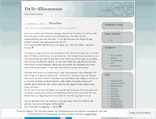 Tablet Screenshot of ettlivtillsammans.wordpress.com