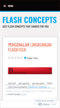 Mobile Screenshot of flashconcepts.wordpress.com