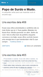 Mobile Screenshot of papodesurdoemudo.wordpress.com