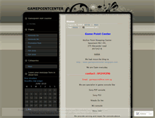 Tablet Screenshot of gamepointcenter.wordpress.com